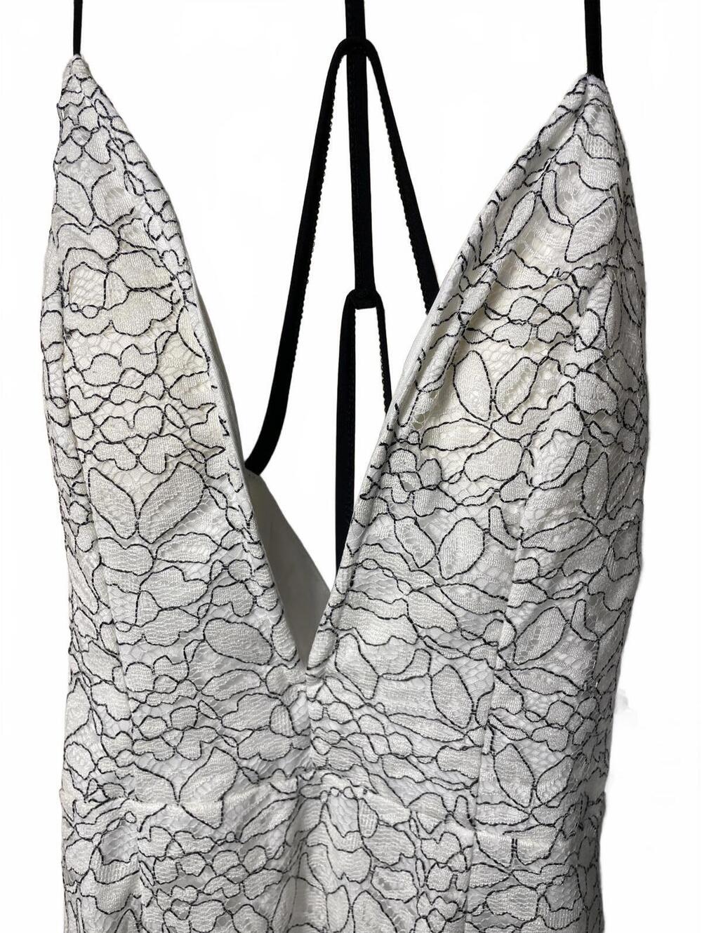 Trixxi Lace Mini Dress Women's Small White Halter Whimsigoth - Picture 2 of 7